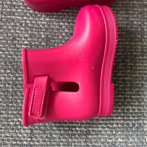 🌧️ Mini Melissa Pink Glitter Bow Rain Boots – Toddler Size 5 💖✨ - Picture 4 of 6